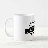 OKのフリはしないほうがいいよ。 コーヒーマグカップ (左)