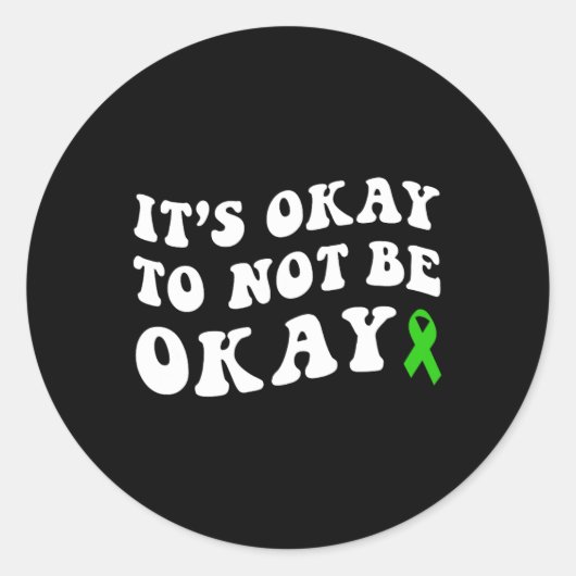 OkはOkはOkはMental Health認識度 ラウンドシール (正面)