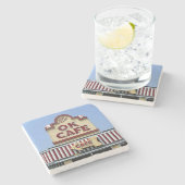 OKカフェOKカフェアトランタOKカフェ ストーンコースター (横)