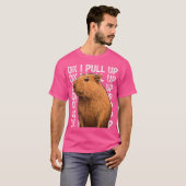Okキャピバラを女おもしろい性に引き上げる Tシャツ (正面フル)