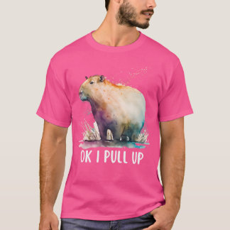 Okキャピバラを引き上げる Tシャツ