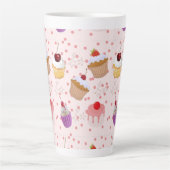 OKケーキが好きならパテリトスパターンが好きになる カフェラテマグ (正面)