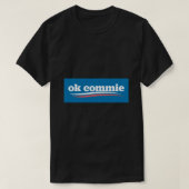 Okコミアンチ共産主義アンチ社会主義ステッカー.pn Tシャツ (デザイン正面)