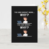 OKコンピューター科学者ITハッカー カード (黄色い花)