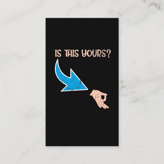 OKハンドいたずらミームコメディアンサークルゲーム 名刺 (正面)