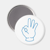 Okハンド マグネット (正面/裏面)