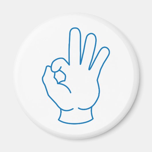 Okハンド マグネット (正面)