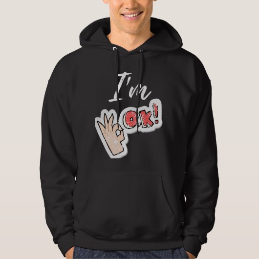 OKフード付きスウェットシャツ パーカ (正面)