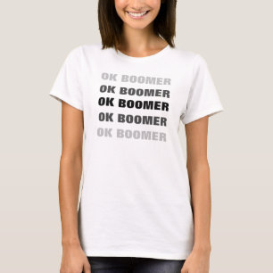 OKブーマーデザインの繰り返し Tシャツ