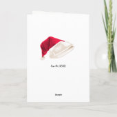 OKブーマーバートサンタおもしろいクリスマス カード (裏面)