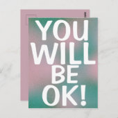 OK勇気付けられる語クール ポストカード (正面/裏面)