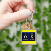 OK周期テーブルワードキーリング キーホルダー (手)