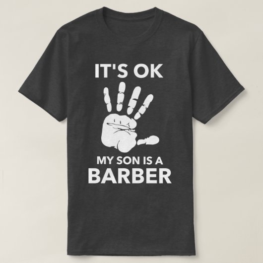 OK息子は理容師 Tシャツ (デザイン正面)
