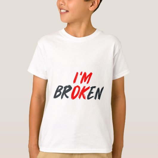 OK見えない病気の男性メンタルA Tシャツ (正面)
