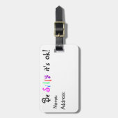 OK間抜けラゲッジタグである ラゲッジタグ (正面縦)