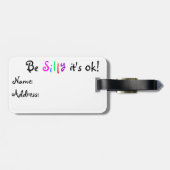 OK間抜けラゲッジタグである ラゲッジタグ (裏面横)