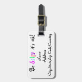 OK間抜けラゲッジタグである ラゲッジタグ (正面縦)