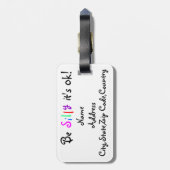 OK間抜けラゲッジタグである ラゲッジタグ (裏面縦)