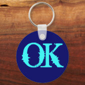 「OK」キーチェーン キーホルダー (正面)