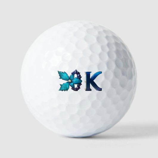 「OK」デザイン ゴルフボール (正面)