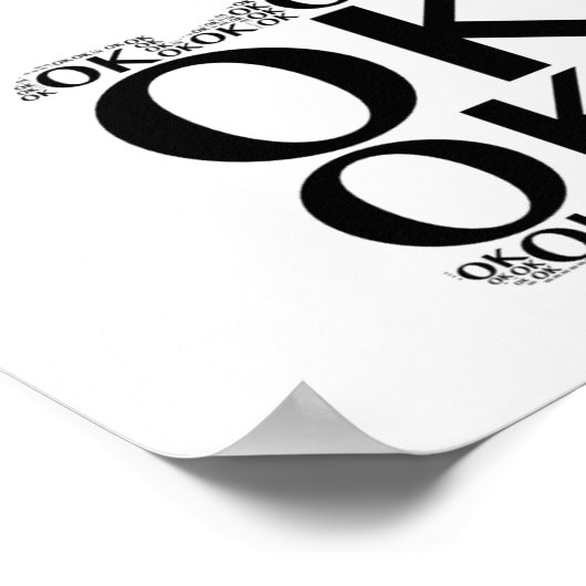 OK、親指を上げる – ポスター (角)