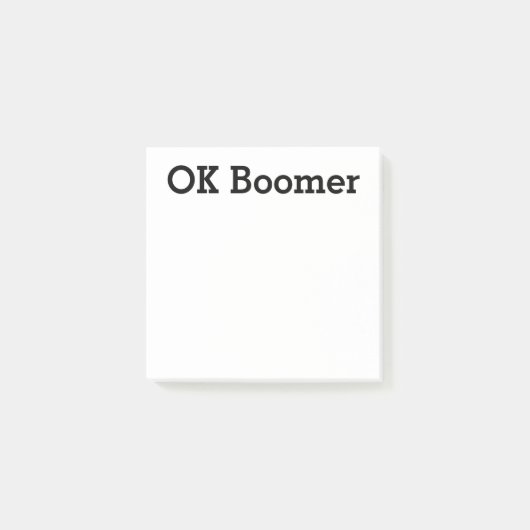 OK Boomer ポストイット (正面)