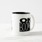 OK BOOMER - MUG ツートーンマグカップ (正面右)