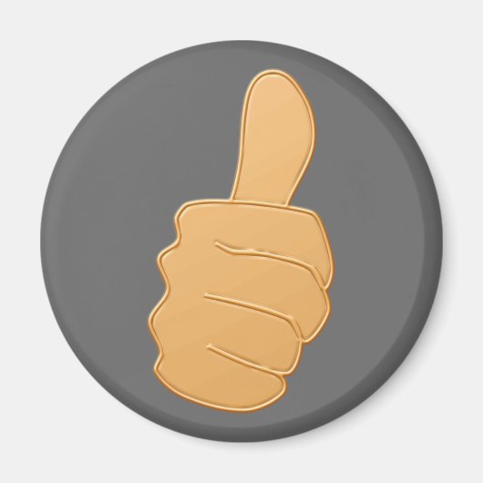 ok Daumen hoch thumb up マグネット (正面)