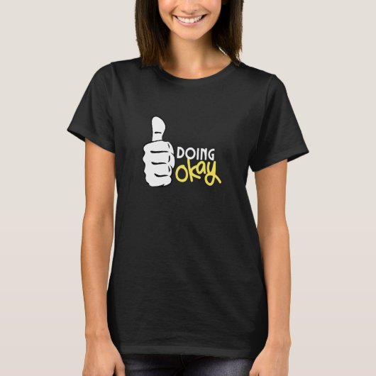 Ok Graphicを実行するThumbs Tシャツ (正面)