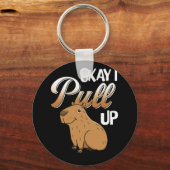 OK IプルアップCapybara Hydrochoerus hydrochaeris キーホルダー (正面)