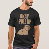 OK IプルアップCapybarcapihara動物リスペクトキャップ Tシャツ (正面)