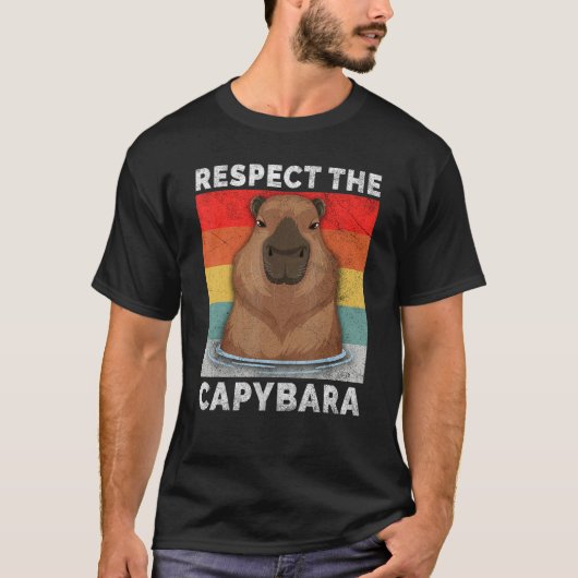 OK IプルアップCapybarrodent可愛いCapihara Dank M Tシャツ (正面)