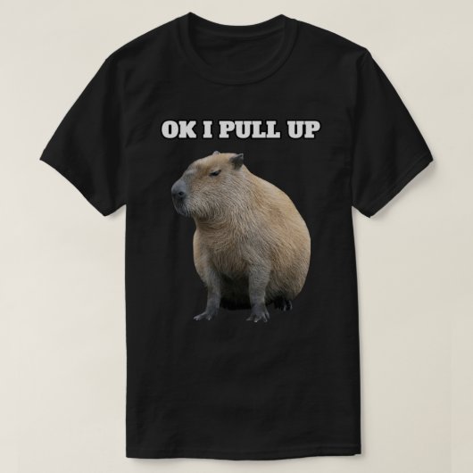 Ok I Pull Up Capybara Essential T-Shirt.png Tシャツ (デザイン正面)