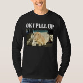 Ok I Pull Up Capybara Tシャツ (正面)