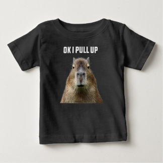 Ok I Pull Up Capybara T-Shirt ベビーTシャツ