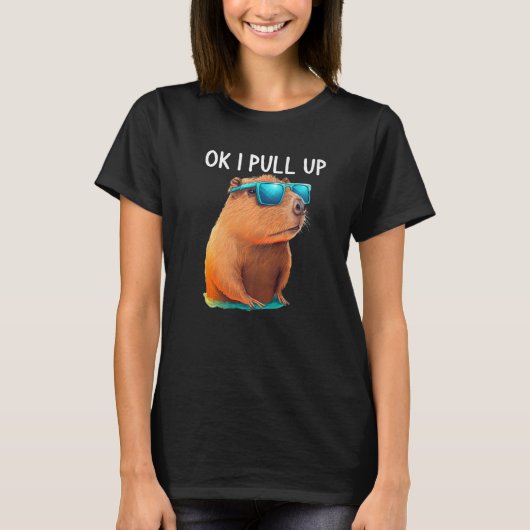 OK I Pulup Capybara Capybaraの女性用コスチューム Tシャツ (正面)