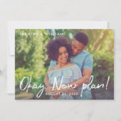 Ok New Plan手書きスクリプト結婚の写真 セーブザデート (正面)