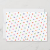 Ok New Year写真はっきりしたモダンおもしろいターコイズ シーズンカード (裏面)