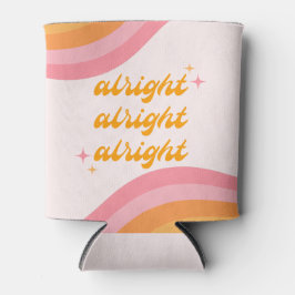 Ok、Ok、Ok Groovyピンク&オレンジ 缶クーラー