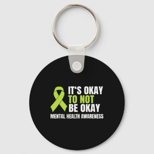 Ok Ok To Ok Ook Mental Healthリボン キーホルダー