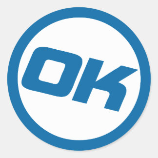 OK Sticker ラウンドシール