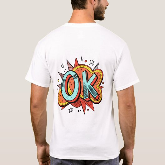 OK」 Tシャツ (裏面)
