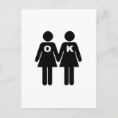 OK TO BEゲイ（レズ） ポストカード (正面)