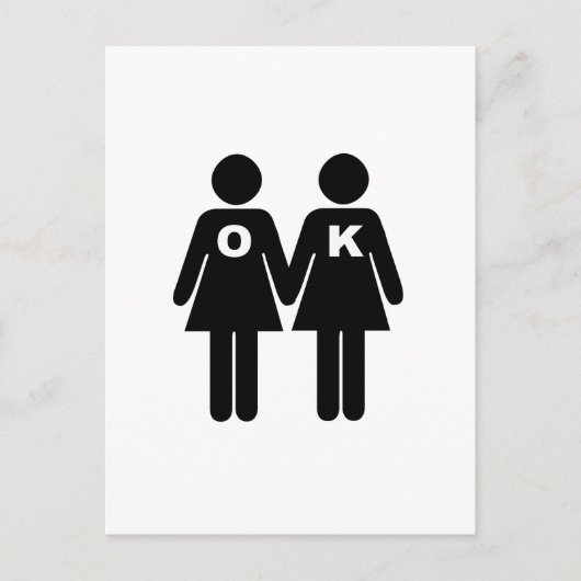 OK TO BEゲイ(レズ) ポストカード (正面)