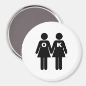 OK TO BEゲイ（レズ） マグネット (正面/裏面)