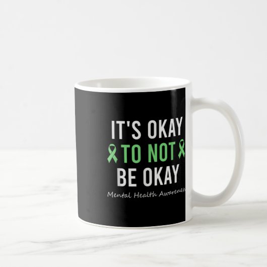 Ok To Not Okメンタルヘルス認識度里 コーヒーマグカップ (右)