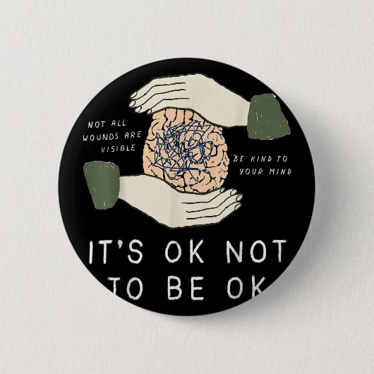 Ok To Ok自殺防止認識度B 缶バッジ (正面)