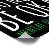 Ok To Ok Not Okメンタルヘルス認識度リボン ポスター (角)