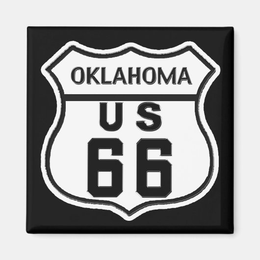 OK US ROUTE 66 マグネット (正面)