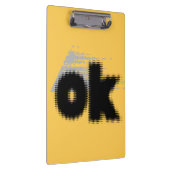 OK Vibes - シンプルはっきりした &」 クリップボード (右)